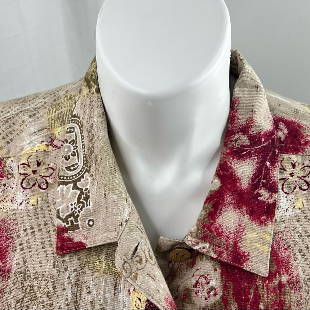 CJ Banks | Linen Blend Blazer/Top - Picture 3 of 6